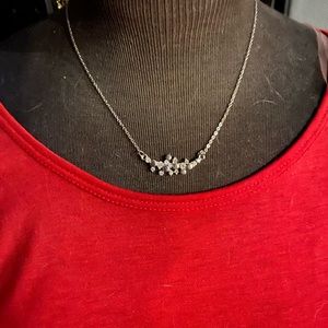 short silver necklace